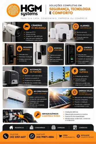 Venda e Instalação de Segurança Eletrônica | Câmeras e Alarmes em Londrina