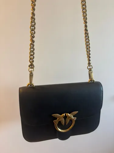 Bolsa Pinko Love Bag Original - Couro Preto (Estado de Nova)