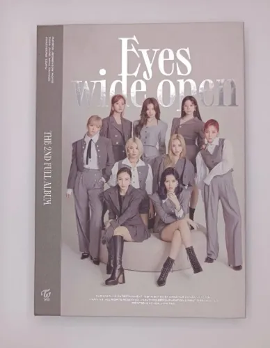 CD Álbum TWICE - Eyes Wide Open (sem photocard) aberto