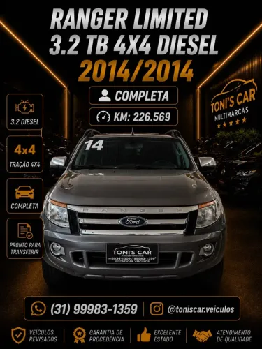 Ford Ranger Limited 3.2 20V 4X4 CD Aut. Dies. 2014