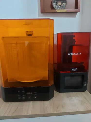 Impressora 3d halot one + máquina de lavar e curar - resina