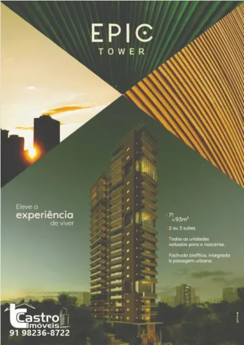 Condomínio EPIC TOWER. 2 ou 3/4. 1 ou 2 vagas. C047