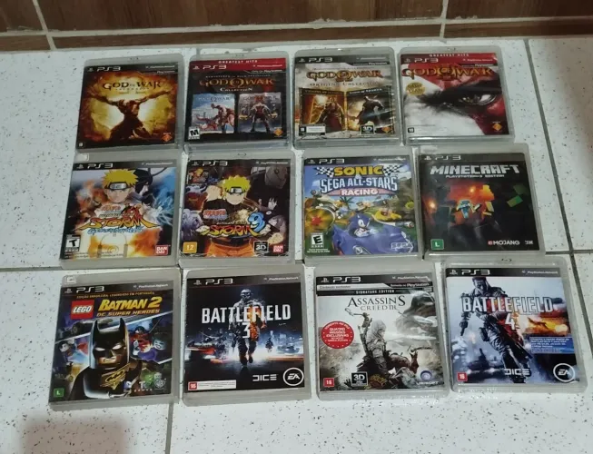 Lote 12 jogos de PS3 