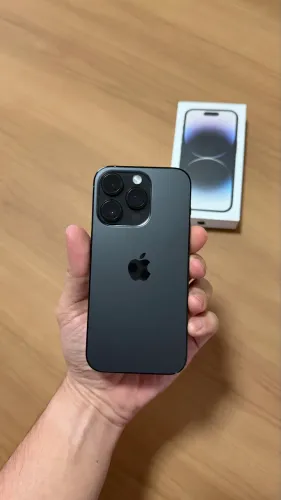 iPhone 14 Pro 256GB Space Black, Seminovo impecável 79%, Garantia