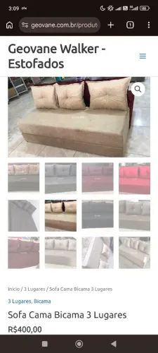 Sofa Cama Bicama 3 Lugares