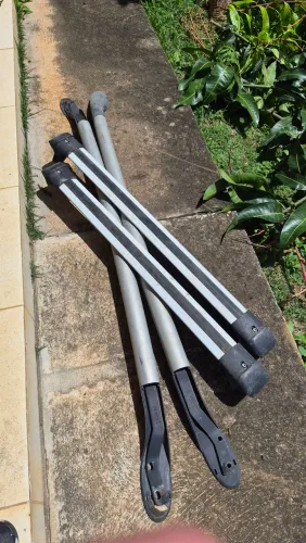 Rack - barras longitudinais e transversais pajero tr4