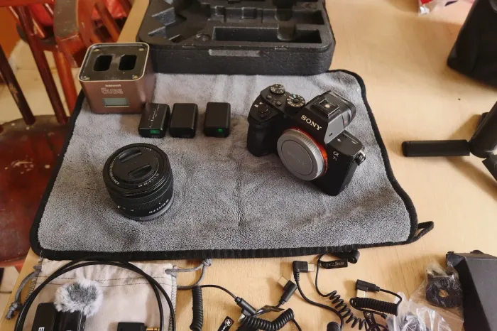Kit de gravação profissional com sony a7sii