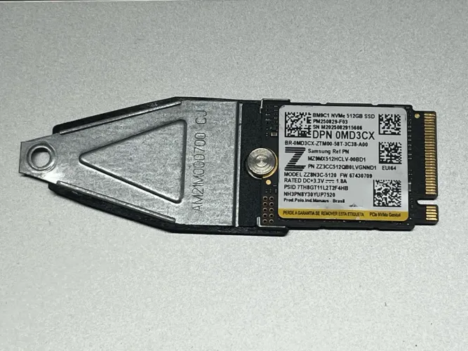 SSD NVME de 512gb Samsung