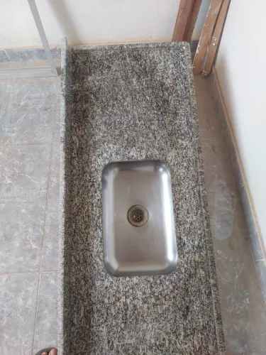 Pia de Granito com Cuba de inox