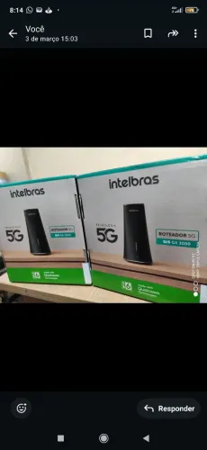 Roteador 5G wi-fi de chip Intelbras
