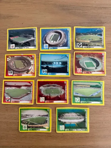 Figurinhas estádios campeonato brasileiro 1998