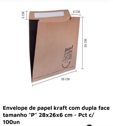 Envelope de Segurança Papel Kraft