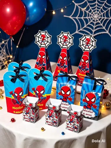 Kit personalizado aniversário, mesversario qualquer tema, homem aranha