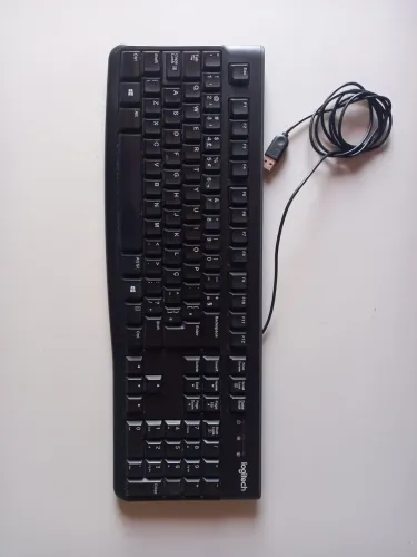 Teclado Logitech K120 USB ABNT2 com Fio - Funcionando Perfeitamente
