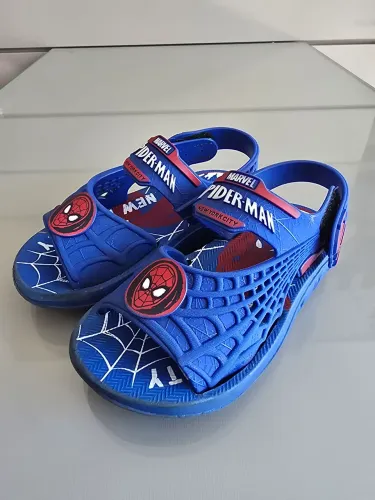 Sandália Spider-man azul tamanho 25