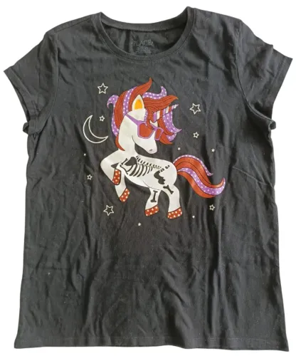 Camiseta infantil unicórnio rock