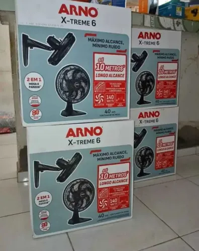 Ventilador arno mesa e parede 2 em 1