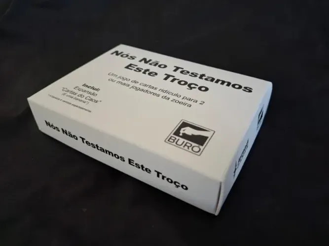 Jogo De Cartas Nós Não Testamos Este Troço Buró Seminovo