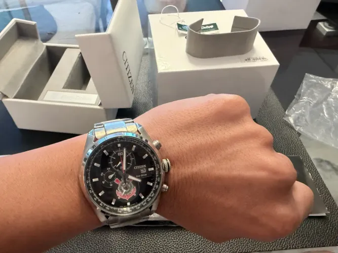 Citizen Eco-Drive Cronógrafo Edição Especial do Corinthians