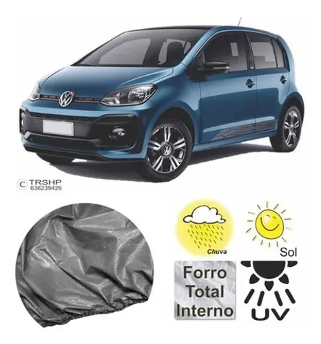 Capa Cobrir Carro Volkswagen Up - Proteção Uv / Chuva Sol 100% Forrada