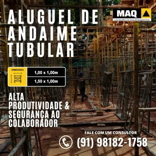 Andaime Tubular Metálico - R$ 8,00/cada peça