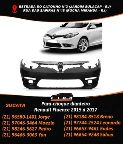 Para-choque dianteiro Renault Fluence 2015 à 2017