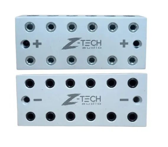 Par Bloco Distribuidor Z-TECH 6 vias Barramento