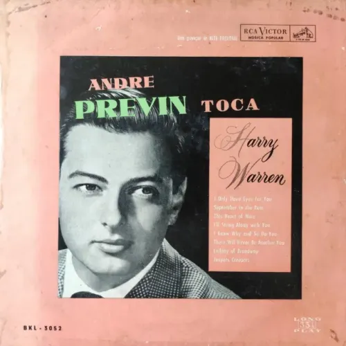 disco de vinil lp andre previn - toca harry warren