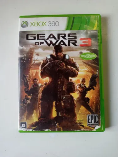 Gears of War 3 jogo original para Xbox 360 usado