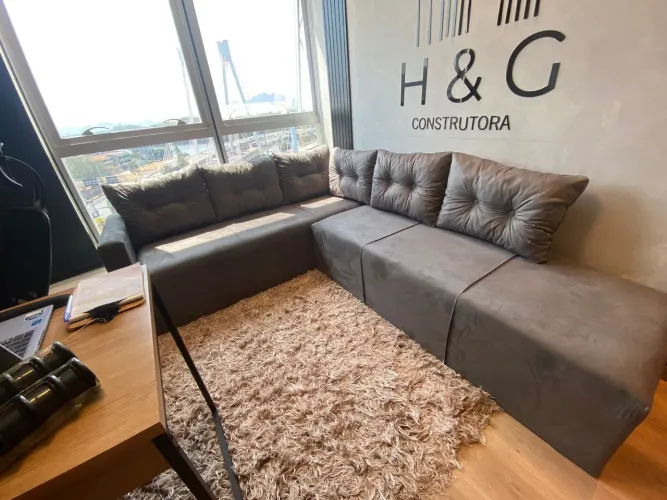 Sofá de Canto Marrom - Conforto e Estilo para sua Sala