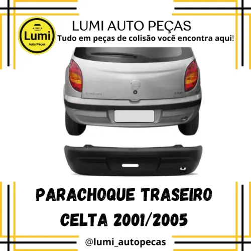 Parachoque Traseiro Celta 2001/2005 - NOVO 