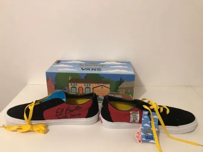 Tênis Vans Os Simpsons Bart Simpson El Barto Original novo, na caixa.