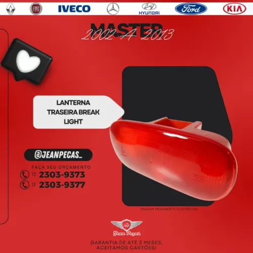 lanterna traseira breaklight - master