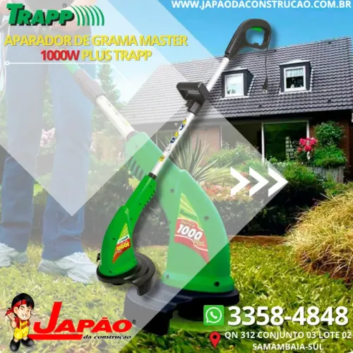 Aparador de Grama Elétrico Master 1000W Plus Trapp Qualidade Máxima