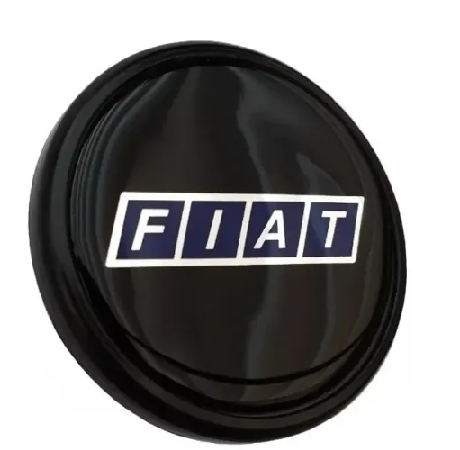 Calota Central Elegante Fiat Uno Premio - Preto Sólido 49,6mm
