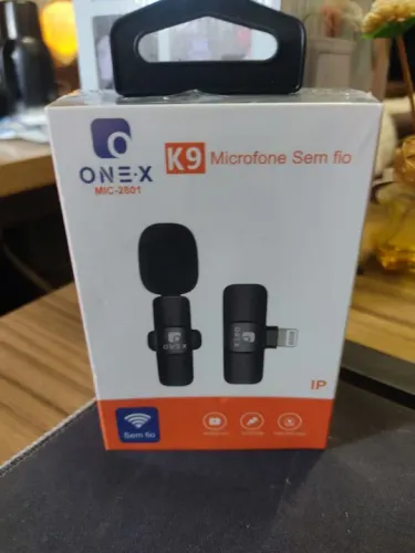 Microfone lapela One X sem fio lighting 