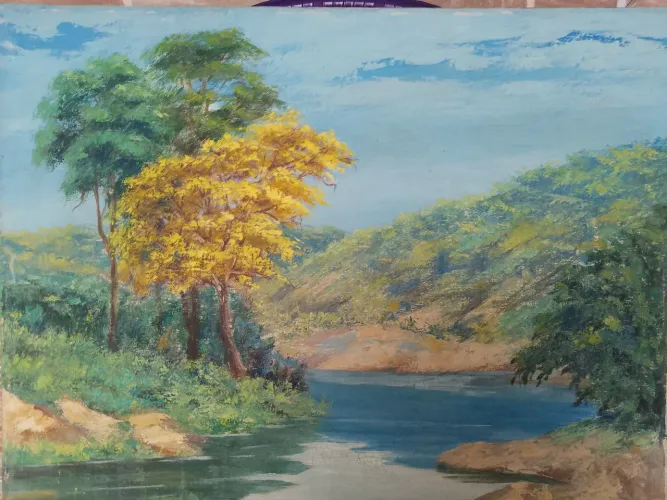 Tela Pintura Óleo sobre tela