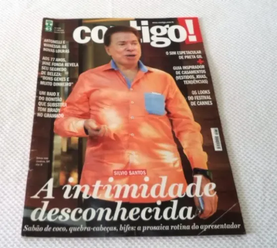 Revista Contigo 21 maio 2015. Capa Silvio Santos. Para Colecionadores.