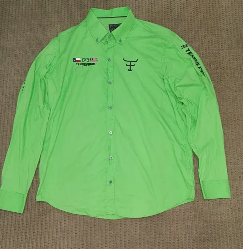 Camisa Competição Texas Farm Verde Limão