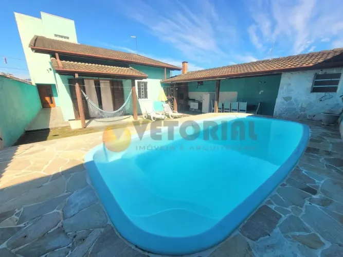 Sobrado com 3 dormitórios à venda, 202 m² por R$ 800.000,00 - Balneário dos Golfinhos - Ca