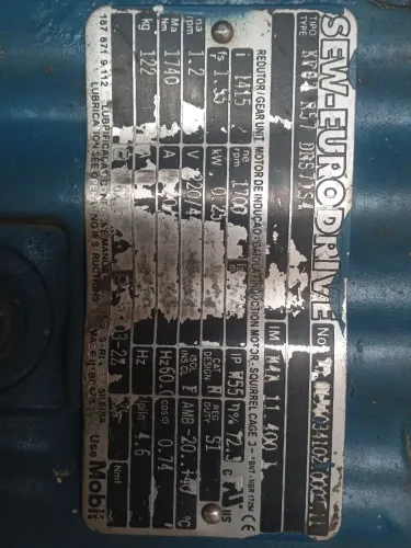 Motor Elétrico SEW-EURODRIVE 0.25kW