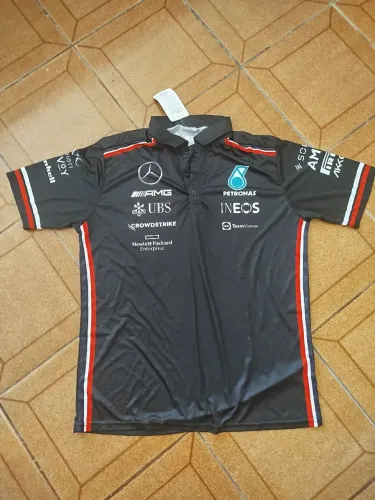 Camisa Polo Mercedes F1 2023 Lewis Hamilton 