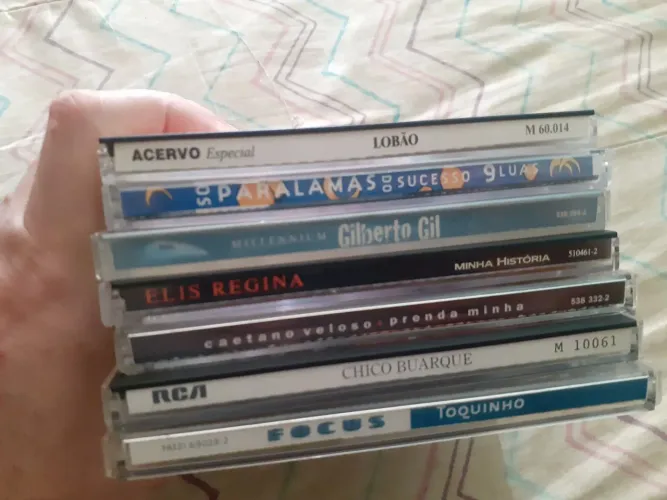 LOTE 7 CDS NACIONAIS MPB MUSICA LOBAO GIL CHICO PARALAMAS CD