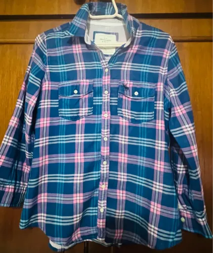 Camisa Xadrez Abercrombie & Fitch Feminina
