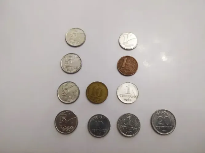 Conjunto De Moedas Brasileiras Antigas
