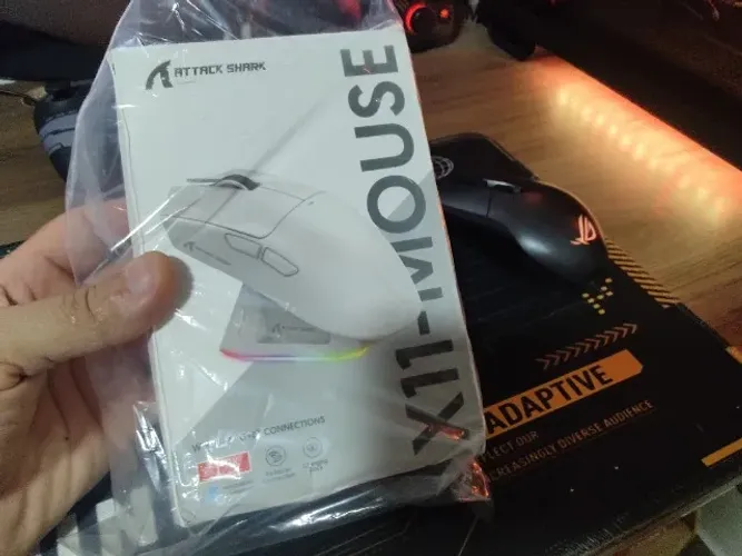 Mause attack shark x11 Novo Preto