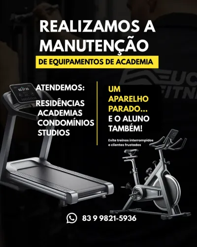 Manutenção e Concerto de Esteiras Resistências e de Academias