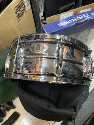 Caixa Pearl Mirror Chrome Steel Shell