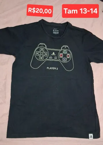 Camiseta Playstation Player 2 - Tam 13-14