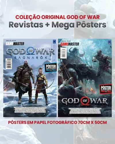 God of War Ragnarok - Superpôster Original 70cm / Produto Novo / Envio Rápido Correios